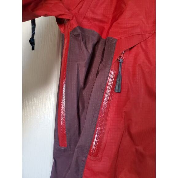 Mont-Bell Ultra-Light Red Maroon Hiking Gorpcore Outdoor Rain Jacket, Women's XS - Picture 6 of 11